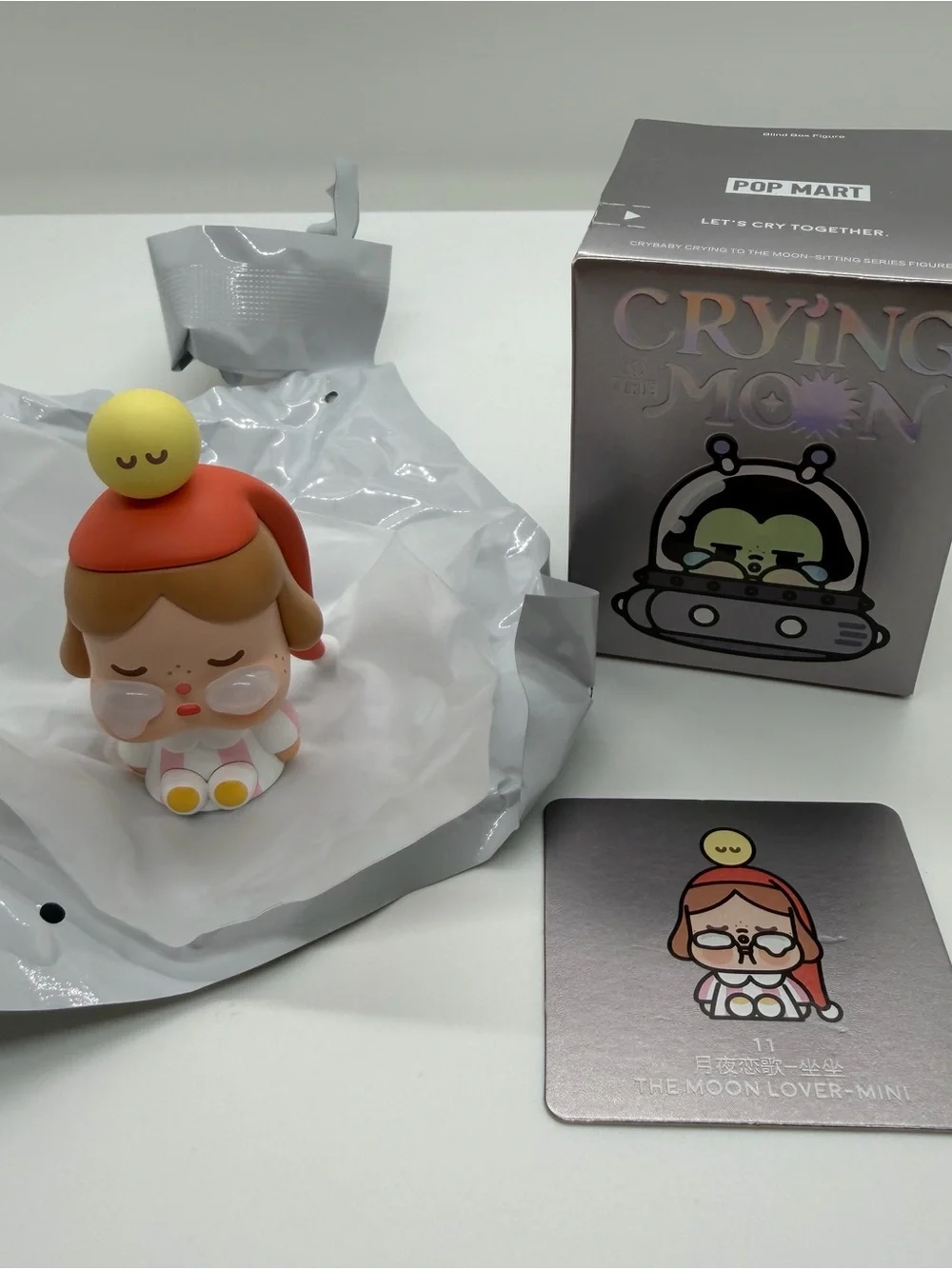 Pop Mart Crybaby Crying To The Moon Sitting Here Series The Moon Lover Mini